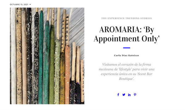 AROMARIA: ‘By Appointment Only’